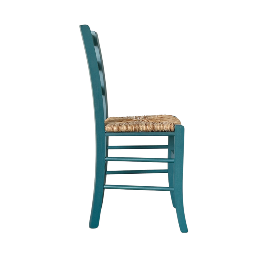 Sedia Betty in Legno Massello con Seduta in Paglia