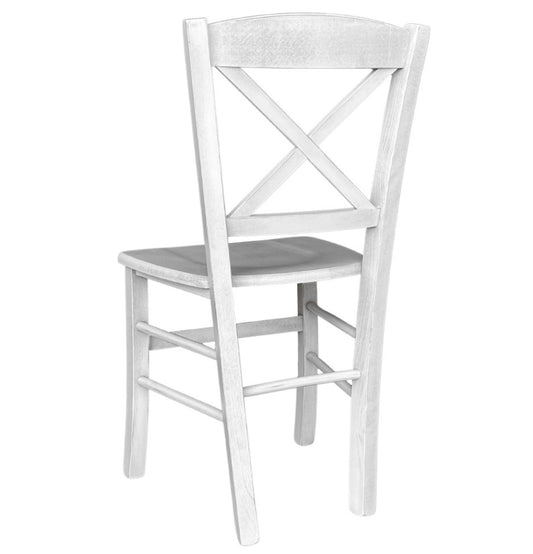 sedia Venezia croce Bianco Anticato