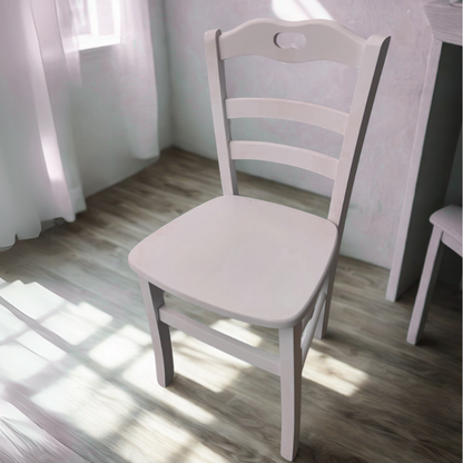Sedia Valentina in Legno con Seduta in Legno